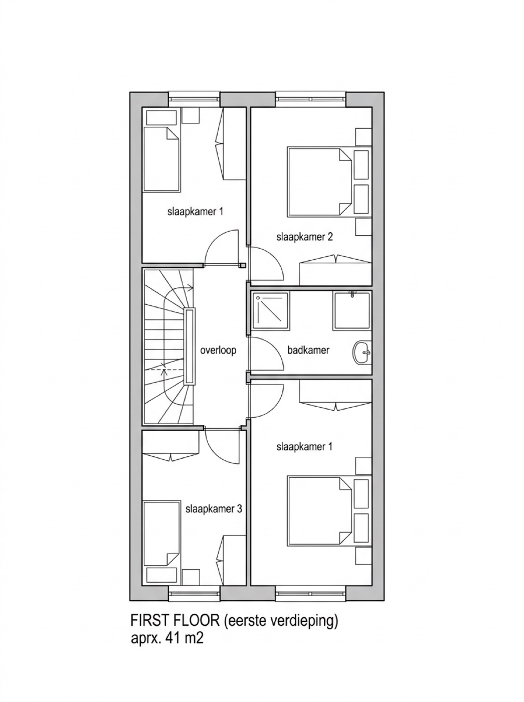 Plattegrond De Linde — verdieping